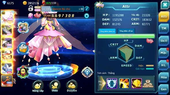 MÃ : #TTS5328 - S1148 - DIANCIE BÁ CHỦ XERM BC TAPU FINI BC PIKACHU BC LUGIA BC SƯ TỬ BC QVLD BC NHIỀU PET HT