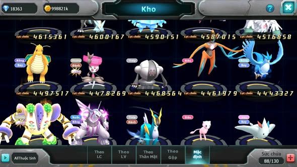 MÃ : #TTS5335 - S57 - TOP 28 PIKACHU DYNAMAX TAPU KOKO BC VỊT BẦU BC HOOH DYNAMAX UNVOA WB BC NHIỀU PET HT