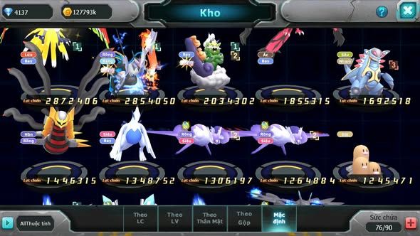 MÃ : #TTS5332 - S1578 - HOOH UNVOA THẦN GIÓ YVETAL AMDLO LUGIA CẶP LATI NHIỀU PET HT