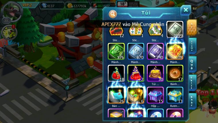 MÃ : #TTS5332 - S1578 - HOOH UNVOA THẦN GIÓ YVETAL AMDLO LUGIA CẶP LATI NHIỀU PET HT