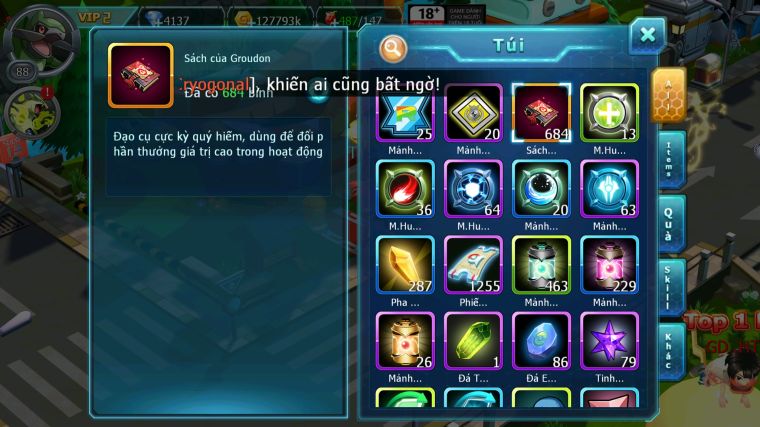 MÃ : #TTS5332 - S1578 - HOOH UNVOA THẦN GIÓ YVETAL AMDLO LUGIA CẶP LATI NHIỀU PET HT