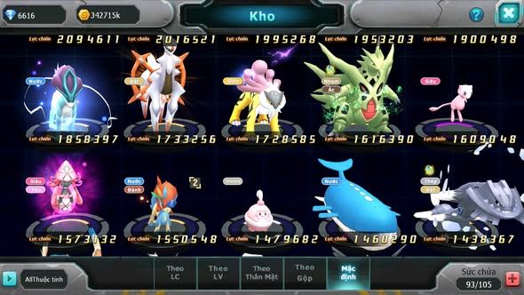 MÃ : #TTS5355 - S1762 - TOP 49 - 1150 SÁCH - V11 - DIANCIE DYNAMAX TAPU FINI BC XERM BC TAPU BULU QVBC BC NHIỀU PET HT