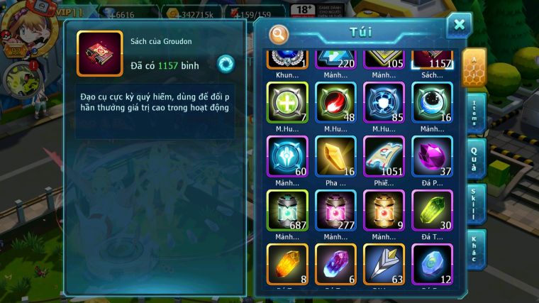 MÃ : #TTS5355 - S1762 - TOP 49 - 1150 SÁCH - V11 - DIANCIE DYNAMAX TAPU FINI BC XERM BC TAPU BULU QVBC BC NHIỀU PET HT