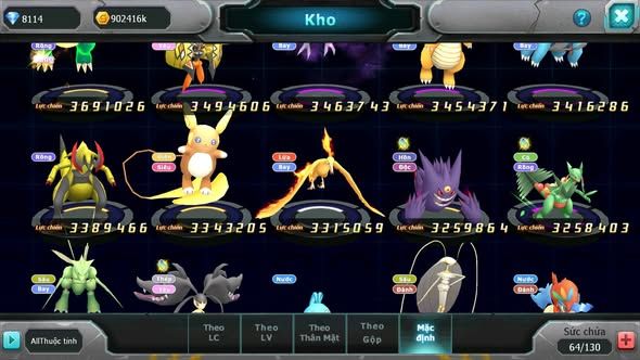 MÃ : #TTS5365 - S1227 - TOP 29 - V7 - HOOH DYNAMAX UNVOA WB BÁ CHỦ QVLD BC HENTRAN BC THẦN GIÓ BC NHIỀU PET HT