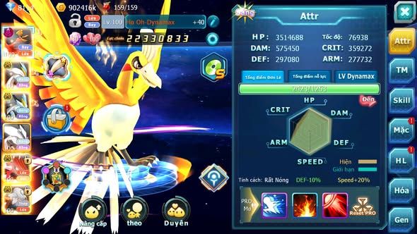 MÃ : #TTS5365 - S1227 - TOP 29 - V7 - HOOH DYNAMAX UNVOA WB BÁ CHỦ QVLD BC HENTRAN BC THẦN GIÓ BC NHIỀU PET HT