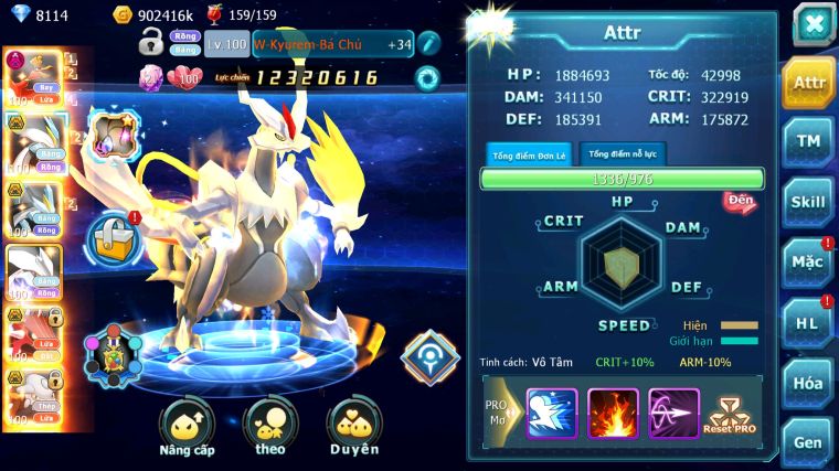 MÃ : #TTS5365 - S1227 - TOP 29 - V7 - HOOH DYNAMAX UNVOA WB BÁ CHỦ QVLD BC HENTRAN BC THẦN GIÓ BC NHIỀU PET HT