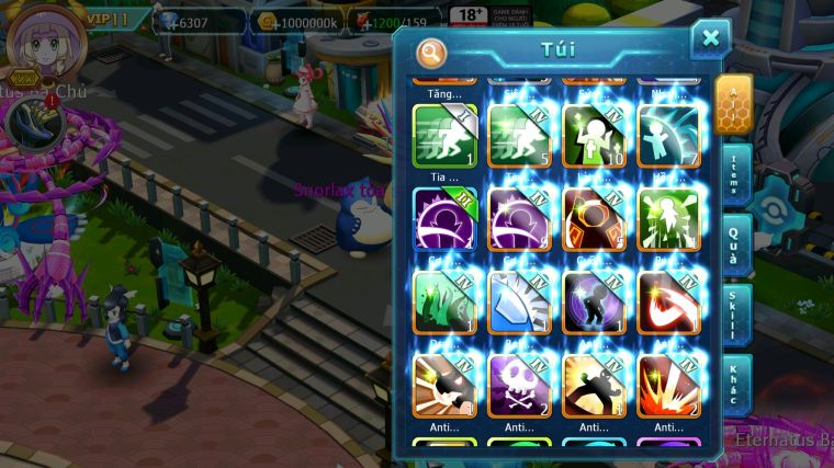 MÃ : #TTS5363 - S1548 - TOP 48 - V11 - HOOH DYNAMAX YVETAL BC THẦN GIÓ BC SHADOW LUGIA BC NHIỀU PET HT NGON