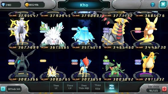 MÃ : #TTS5366 - S1380 - V11 - PALKIA CỘNG HƯỞNG FULL SS CỰC CHẤT  HOOH DYNAMAX WHITE BÁ CHỦ UNVOA THẦN GIÓ BC MEW GIÁP BC CẶP LATI BC