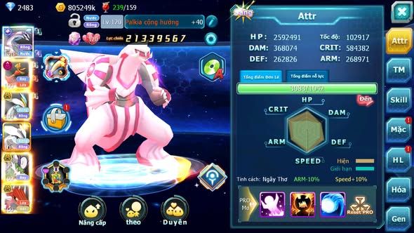 MÃ : #TTS5366 - S1380 - V11 - PALKIA CỘNG HƯỞNG FULL SS CỰC CHẤT  HOOH DYNAMAX WHITE BÁ CHỦ UNVOA THẦN GIÓ BC MEW GIÁP BC CẶP LATI BC