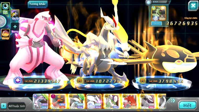 MÃ : #TTS5366 - S1380 - V11 - PALKIA CỘNG HƯỞNG FULL SS CỰC CHẤT  HOOH DYNAMAX WHITE BÁ CHỦ UNVOA THẦN GIÓ BC MEW GIÁP BC CẶP LATI BC