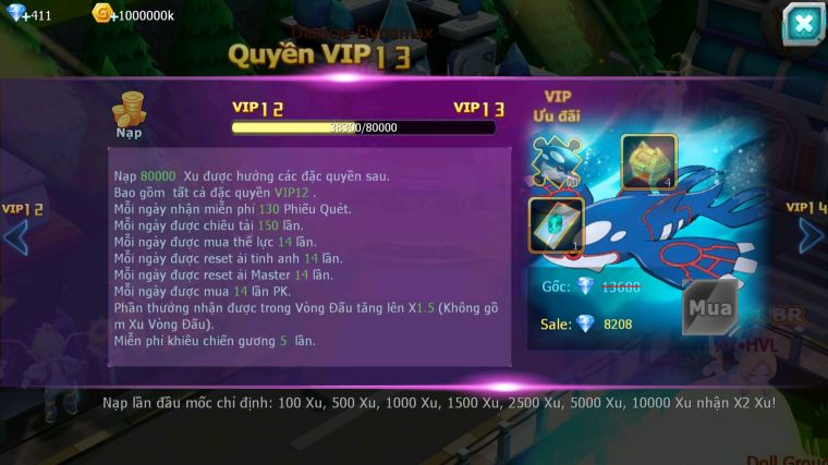 MÃ : #TTS5379 - S1464 - TOP 46 - V12 - DIANCIE DYNAMAX UNVOA WHITE BC HOOH SAKATAKA BC NHIỀU PET HT