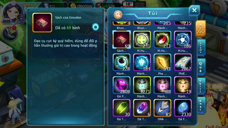 MÃ : #TTS5379 - S1464 - TOP 46 - V12 - DIANCIE DYNAMAX UNVOA WHITE BC HOOH SAKATAKA BC NHIỀU PET HT