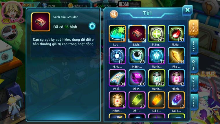 MÃ : #TTS5378 - S1520 - HOOH CỘNG HƯỞNG DYNAMAX FULL SS - YVETAL THẦN GIÓ BC NHIỀU PET HT