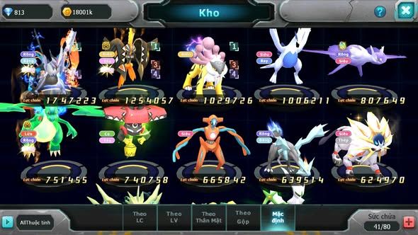 MÃ : #TTS5385 - S1808 - TOP 20 - V5 - UNVOA TAPU KOKO BÁ CHỦ RAIKOU LUGIA NHIỀU PET HT