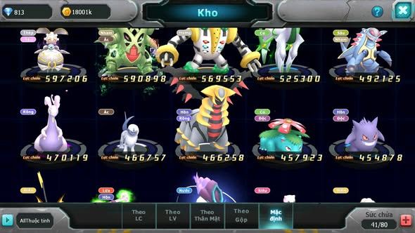 MÃ : #TTS5385 - S1808 - TOP 20 - V5 - UNVOA TAPU KOKO BÁ CHỦ RAIKOU LUGIA NHIỀU PET HT
