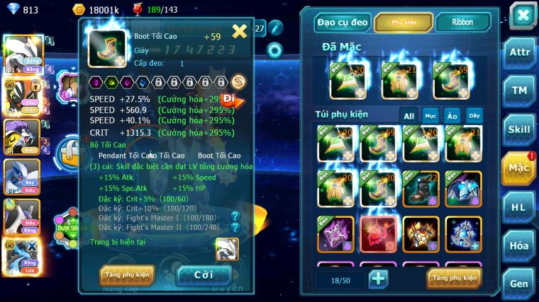 MÃ : #TTS5385 - S1808 - TOP 20 - V5 - UNVOA TAPU KOKO BÁ CHỦ RAIKOU LUGIA NHIỀU PET HT