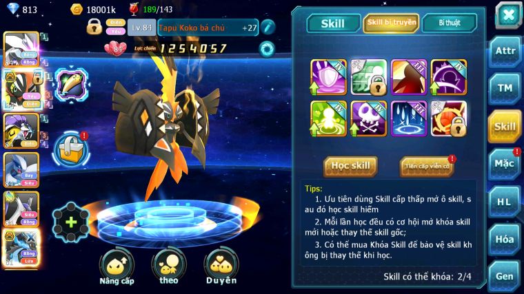 MÃ : #TTS5385 - S1808 - TOP 20 - V5 - UNVOA TAPU KOKO BÁ CHỦ RAIKOU LUGIA NHIỀU PET HT