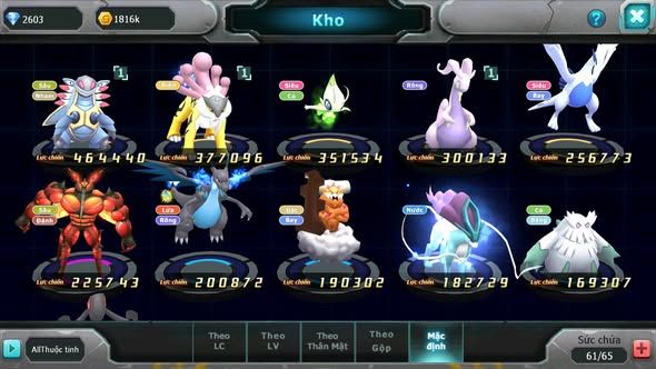 MÃ : #TTS5384 - S1858 - V5 - TOP44 - AMDLO RAIKOU CELEBI LUGIA GOODRA