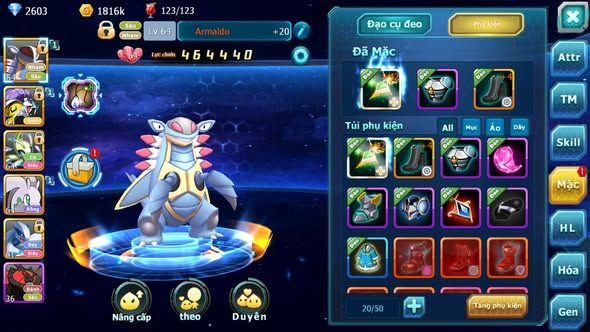 MÃ : #TTS5384 - S1858 - V5 - TOP44 - AMDLO RAIKOU CELEBI LUGIA GOODRA