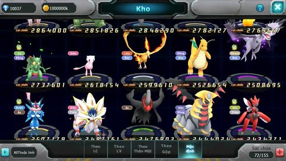 MÃ : #TTS5381 - S1361 - HOOH DYNAMAX PALKIA BC DIANCIE BC QVLD BC RẮN BĂNG BC THẦN GIÓ BC