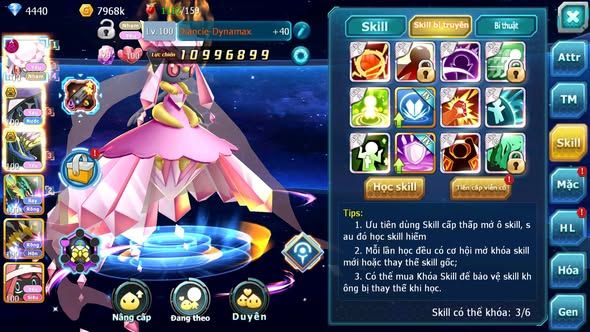 MÃ : #TTS5390 - S1335 - DIANCIE DYNAMAX TAPU FINI BC XERM BC NHIỀU PET HT