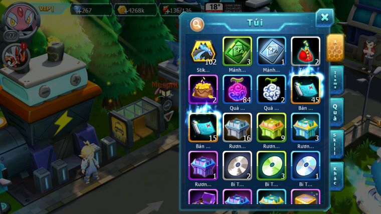 MÃ : #TTS5389 - S1828 - TOP27 - LUGIA BÁ CHỦ GIRATINA MES LATI NHIỀU PET HT