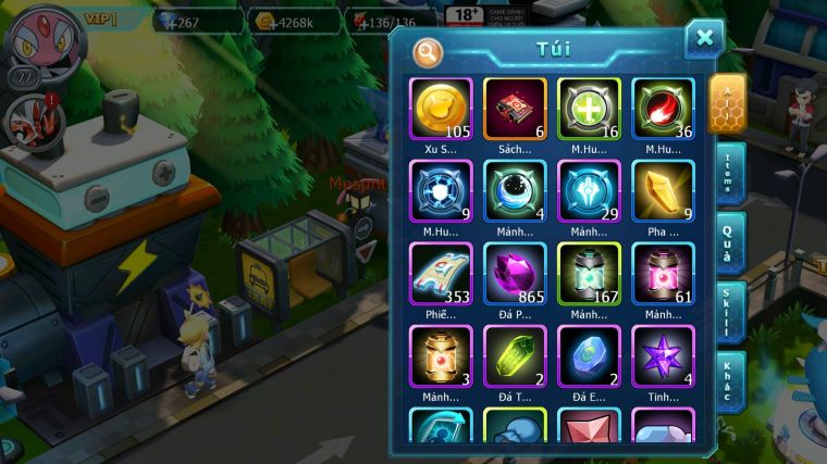 MÃ : #TTS5389 - S1828 - TOP27 - LUGIA BÁ CHỦ GIRATINA MES LATI NHIỀU PET HT