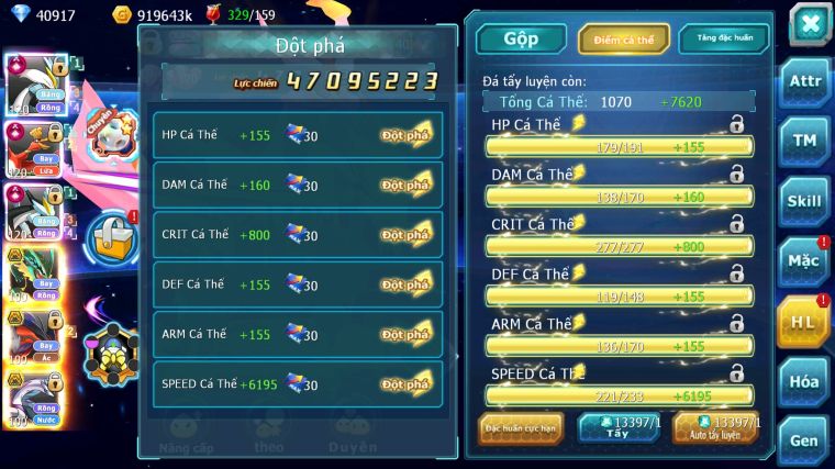 MÃ : #TTS5386 - S1041 - TOP 6 - 40K KC - WHITE BLACK CỘNG HƯỞNG DYNAMAX SIÊU KHỦNG HOOH CH DYNAMAX RAYQUAZA BC NHIỀU PET BC