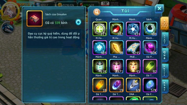 MÃ : #TTS5386 - S1041 - TOP 6 - 40K KC - WHITE BLACK CỘNG HƯỞNG DYNAMAX SIÊU KHỦNG HOOH CH DYNAMAX RAYQUAZA BC NHIỀU PET BC