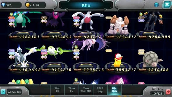 MÃ : #TTS5391 - S1296 - TOP 35 - V12 - DIANCIE CỘNG HƯỞNG DYNAMAX HOOH DYNAMAX YVETAL BÁ CHỦ RẮN BĂNG BC NHIỀU PET BÁ CHỦ