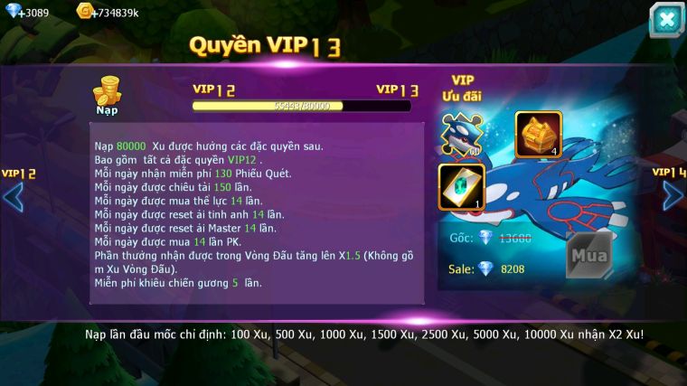 MÃ : #TTS5391 - S1296 - TOP 35 - V12 - DIANCIE CỘNG HƯỞNG DYNAMAX HOOH DYNAMAX YVETAL BÁ CHỦ RẮN BĂNG BC NHIỀU PET BÁ CHỦ