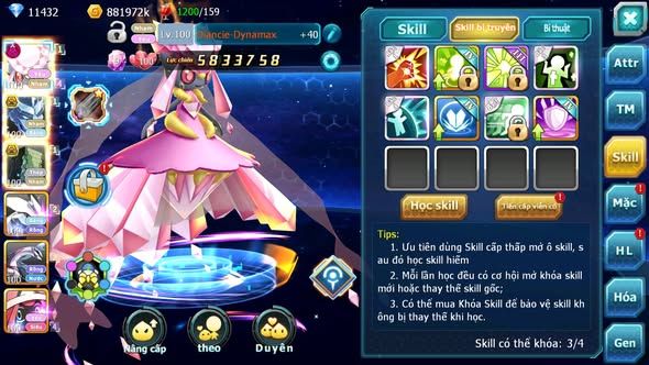 MÃ : #TTS5399 - S1353 - V10 - 11K KC - DIANCIE DYNAMAX RẮN BĂNG BÁ CHỦ SAKATAKA BC UNVOA TEAM NHAM