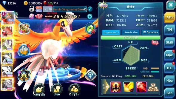 MÃ : #TTS5409 - S1366 - V11 - HOOH CỘNG HƯỞNG DYNAMAX FULL SS QVLD BÁ CHỦ THẦN GIÓ BC UNVOA WB BÁ CHỦ MEW GIÁP BC CẶP LATI BC NHIỀU PET HT