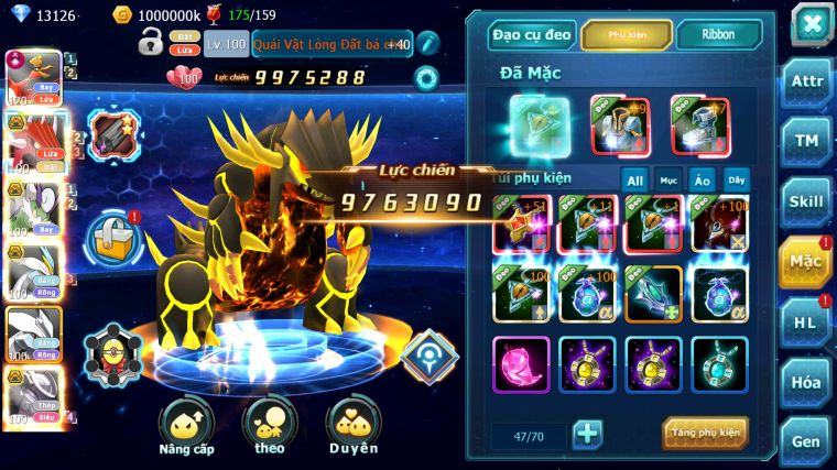 MÃ : #TTS5409 - S1366 - V11 - HOOH CỘNG HƯỞNG DYNAMAX FULL SS QVLD BÁ CHỦ THẦN GIÓ BC UNVOA WB BÁ CHỦ MEW GIÁP BC CẶP LATI BC NHIỀU PET HT