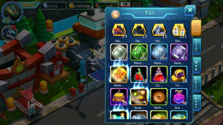 MÃ : #TTS5409 - S1366 - V11 - HOOH CỘNG HƯỞNG DYNAMAX FULL SS QVLD BÁ CHỦ THẦN GIÓ BC UNVOA WB BÁ CHỦ MEW GIÁP BC CẶP LATI BC NHIỀU PET HT