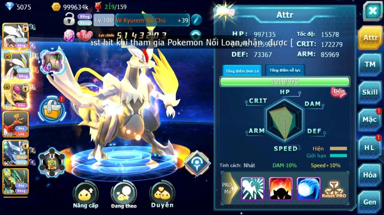 MÃ : #TTS5414 - S407 - UNVOA WHITE BC VỊT BẦU BC HOOH RAYQUAZA THẦN GIÓ NHIỀU PET HT