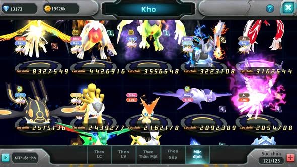 MÃ : #TTS5418 - S1654 - 13K KC - HOOH BÁ CHỦ LUGIA BÁ CHỦ THẦN GIÓ BC UNVOA NHIỀU PET HT