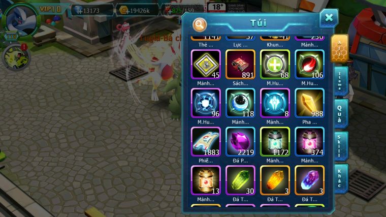 MÃ : #TTS5418 - S1654 - 13K KC - HOOH BÁ CHỦ LUGIA BÁ CHỦ THẦN GIÓ BC UNVOA NHIỀU PET HT