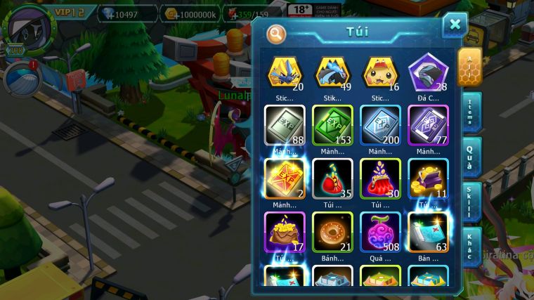 MÃ : #TTS5416 - S1361 - HOOH BÁ CHỦ DYNAMAX PALKIA BC DIANCIE BC QVLD BC RẮN BĂNG BC THẦN GIÓ BC NHIỀU PET HT