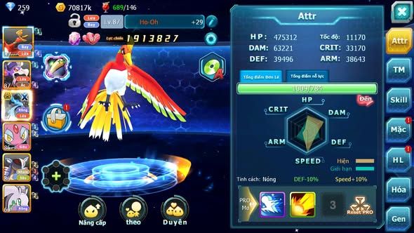 MÃ : #TTS5435 - S1780 - V4 - HOOH DRAK HOOH MEGA CHAR MES NHIỀU PET HT