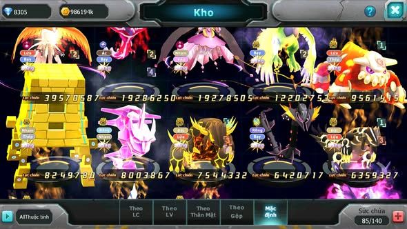 MÃ : #TTS5434 - S1324 - TOP 19 - V14 - HOOH CỘNG HƯỞNG DYNAMAX YVETAL CỘNG HƯỞNG DIANCIE CỘNG HƯỞNG DYNAMAX 3 TEAM CỰC NGON