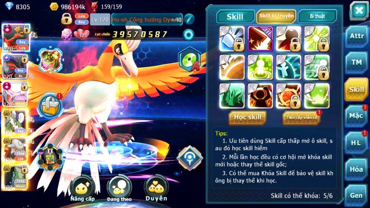 MÃ : #TTS5434 - S1324 - TOP 19 - V14 - HOOH CỘNG HƯỞNG DYNAMAX YVETAL CỘNG HƯỞNG DIANCIE CỘNG HƯỞNG DYNAMAX 3 TEAM CỰC NGON