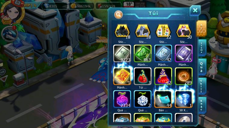 MÃ : #TTS5434 - S1324 - TOP 19 - V14 - HOOH CỘNG HƯỞNG DYNAMAX YVETAL CỘNG HƯỞNG DIANCIE CỘNG HƯỞNG DYNAMAX 3 TEAM CỰC NGON