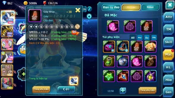 MÃ : #TTS5420 - S1828 - TOP27 - LUGIA BÁ CHỦ GIRATINA MES LATI NHIỀU PET HT