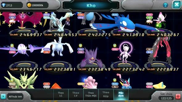 MÃ : #TTS5459 - S772 - V12 - LUGIA BÁ CHỦ HOOH BÁ CHỦ MASHADOW BC PIKACHU DYNAAMX NHIỀU PET HT