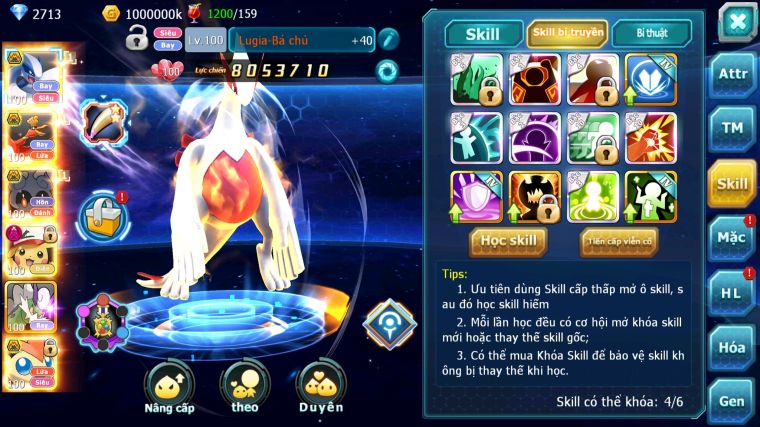 MÃ : #TTS5459 - S772 - V12 - LUGIA BÁ CHỦ HOOH BÁ CHỦ MASHADOW BC PIKACHU DYNAAMX NHIỀU PET HT