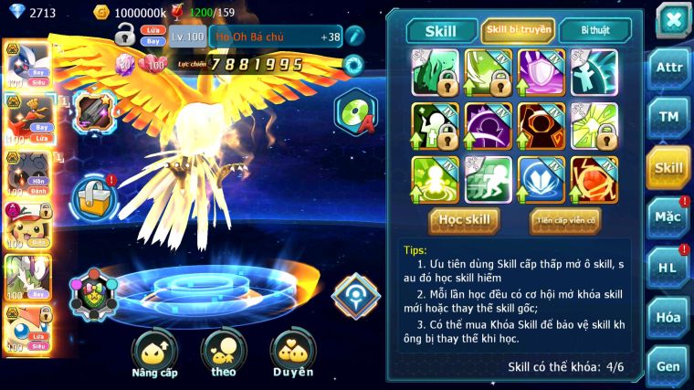 MÃ : #TTS5459 - S772 - V12 - LUGIA BÁ CHỦ HOOH BÁ CHỦ MASHADOW BC PIKACHU DYNAAMX NHIỀU PET HT