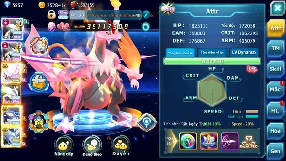 MÃ : #TTS5458 - S1288 - TOP 10 - V14 - WHITE KUYREM CỘNG HƯỞNG DYNAMAX  FULL SS CỰC BÁ BLACK CỘNG HƯỞNG DYNAMAX DIANCIE BC NHIỀU PET HT