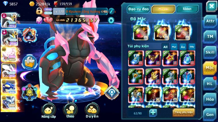 MÃ : #TTS5458 - S1288 - TOP 10 - V14 - WHITE KUYREM CỘNG HƯỞNG DYNAMAX  FULL SS CỰC BÁ BLACK CỘNG HƯỞNG DYNAMAX DIANCIE BC NHIỀU PET HT