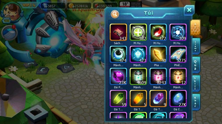 MÃ : #TTS5458 - S1288 - TOP 10 - V14 - WHITE KUYREM CỘNG HƯỞNG DYNAMAX  FULL SS CỰC BÁ BLACK CỘNG HƯỞNG DYNAMAX DIANCIE BC NHIỀU PET HT